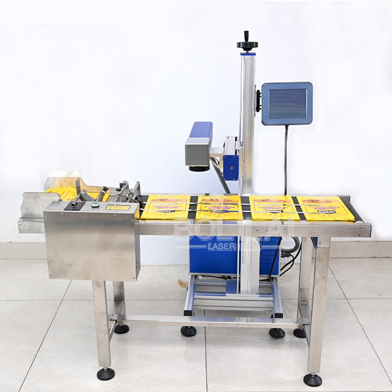 Flying online CO2 laser marking machine